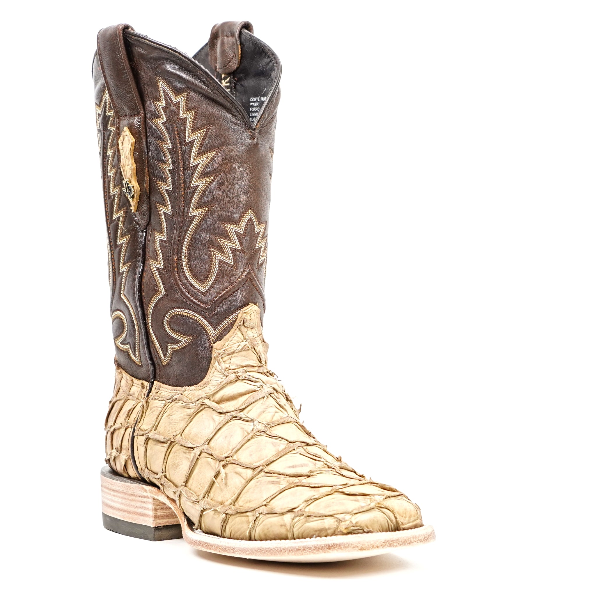 Botas Connor Pirarucu Fish - Mate Orix - Punta Cuadrada (PZ60)