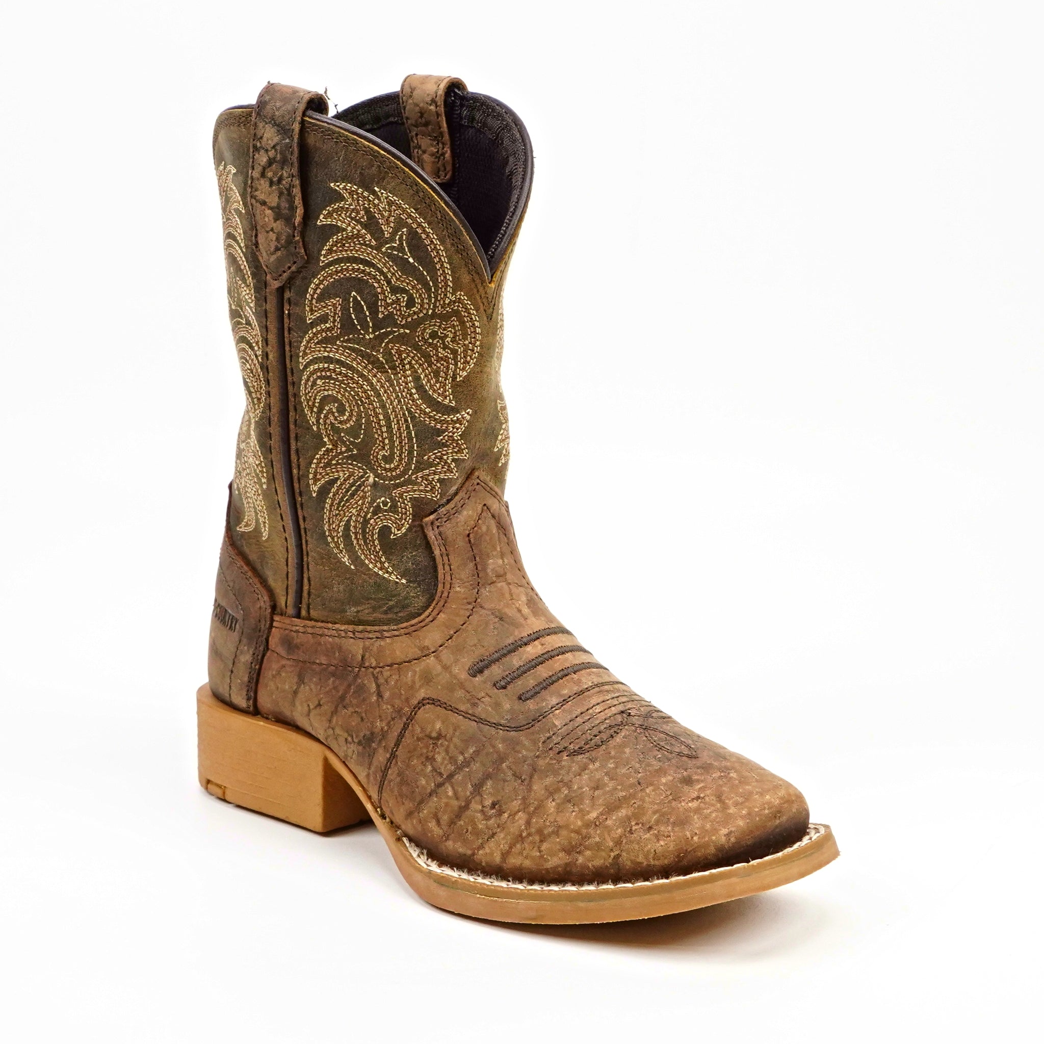 Kids Cowboy Boots - Brown - Square Toe (TCK004)