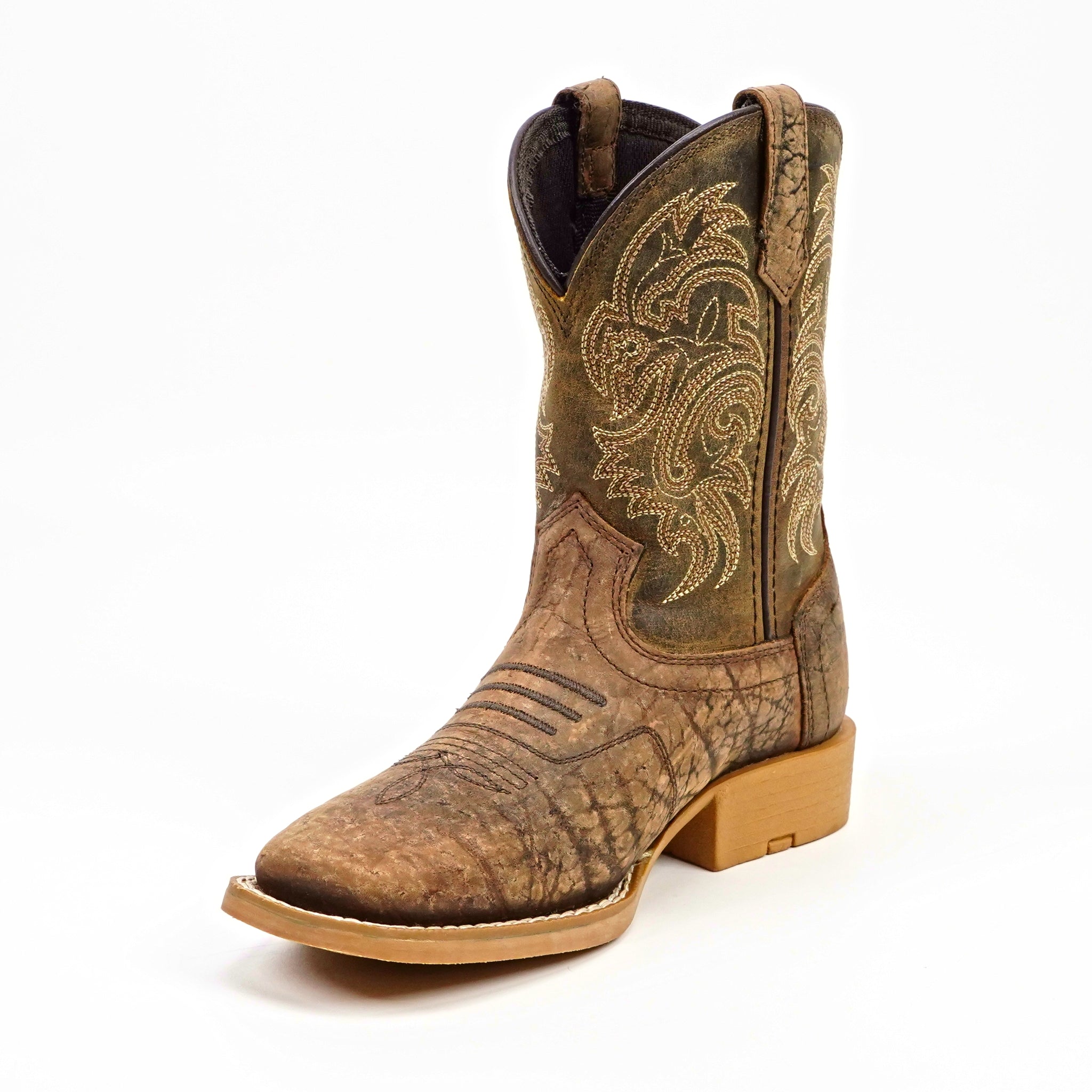 Kids Cowboy Boots - Brown - Square Toe (TCK004)