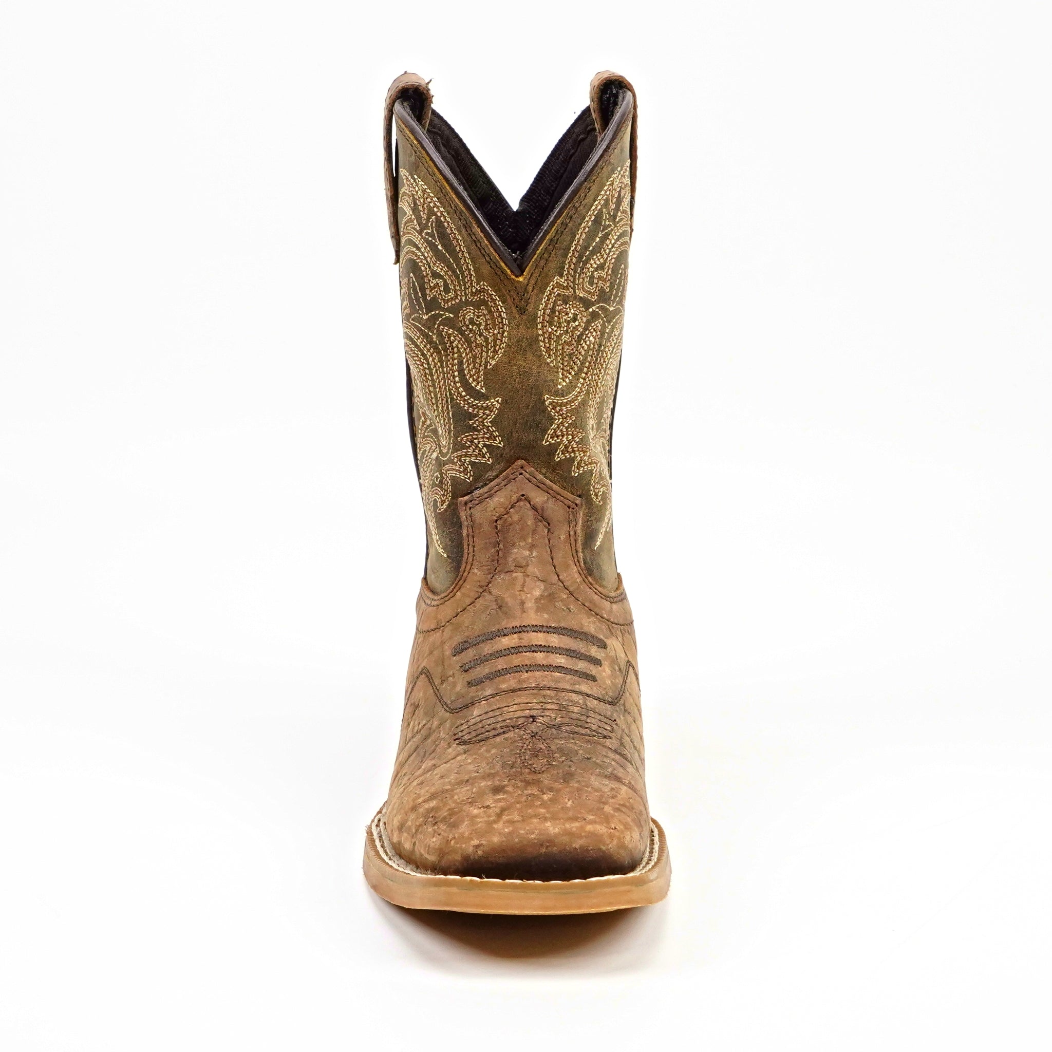 Kids Cowboy Boots - Brown - Square Toe (TCK004)
