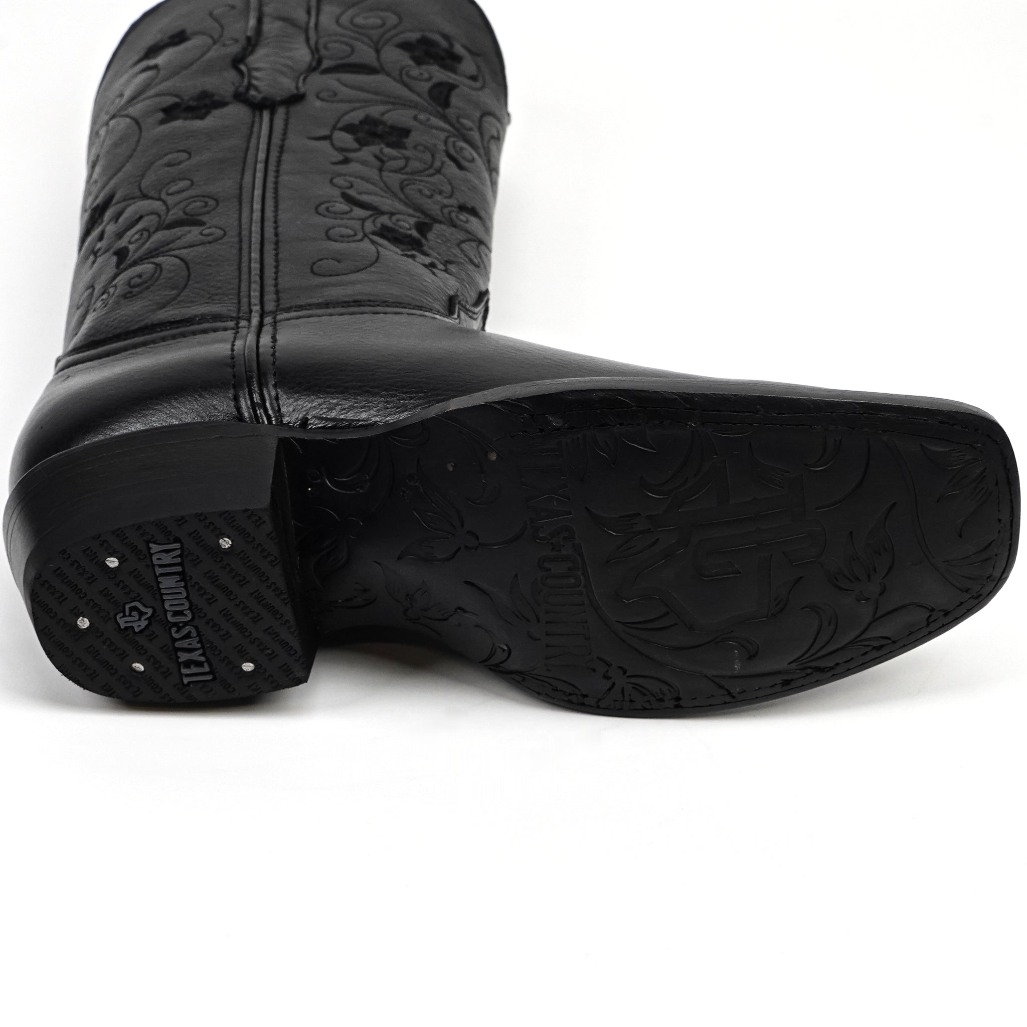 Grizzly Black Short Shaft Boots - Narrow Square Toe (E862) - Gomez