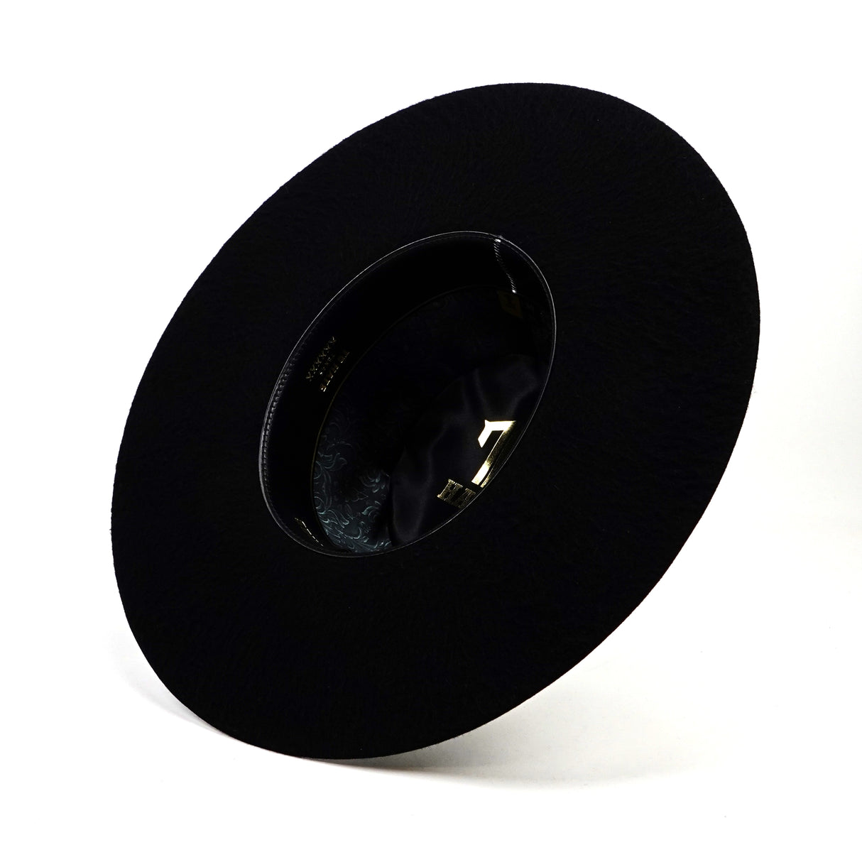 TC Hats - 6X Open Crown Grizzly - Black