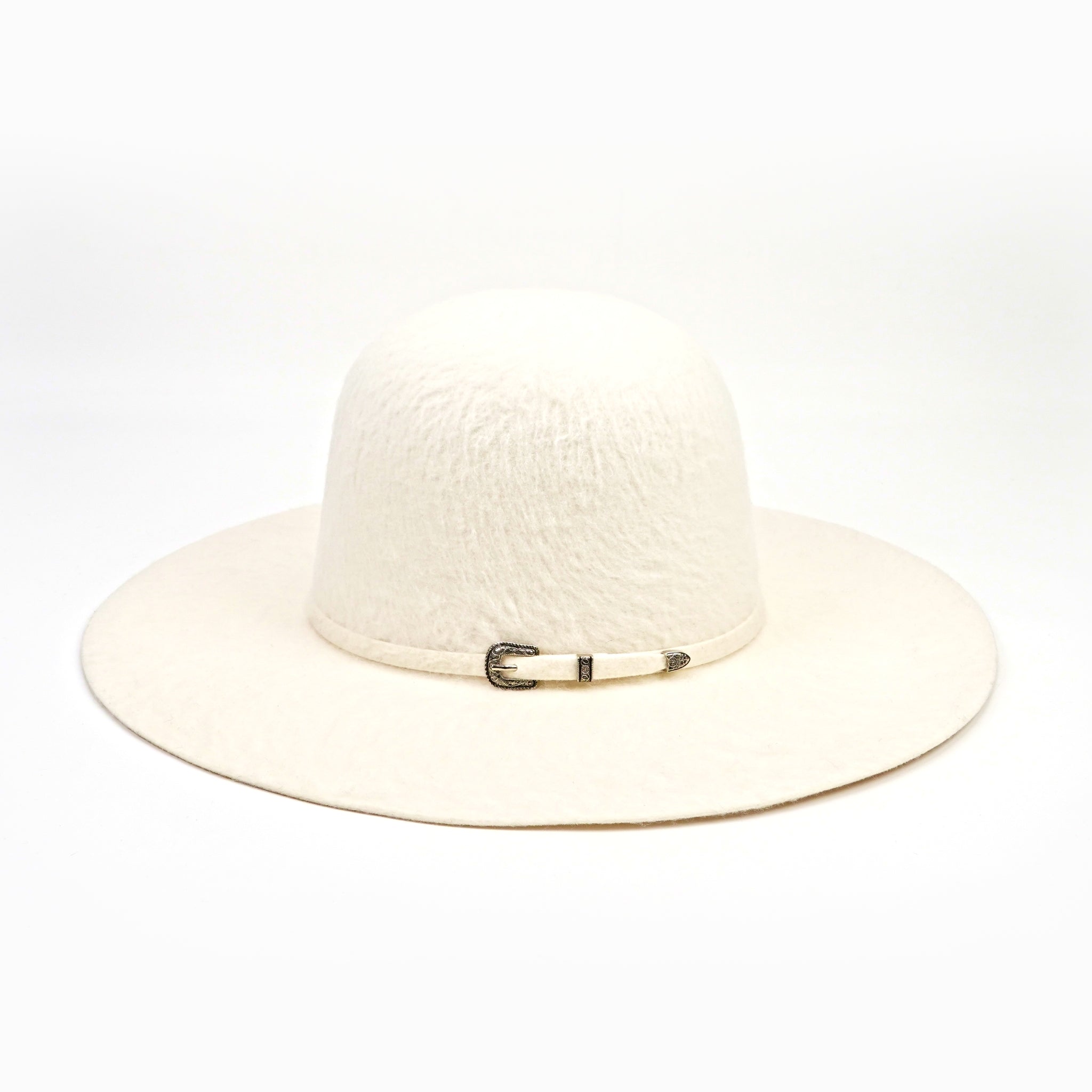 Sombreros TC - Grizzly de copa abierta 6X - Blanco invierno