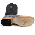 Rhodes HornBack y Belly - Azul Denim - Punta Cuadrada (LM10)