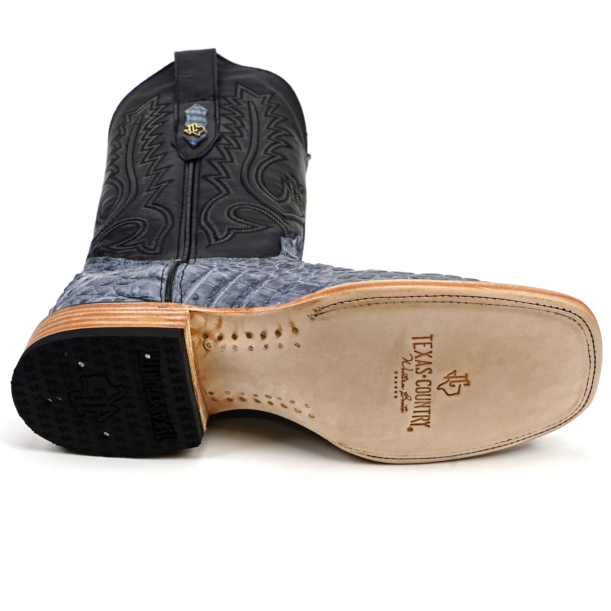 Rhodes HornBack y Belly - Azul Denim - Punta Cuadrada (LM10)