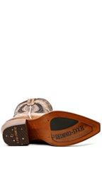 Bota Vaquera Alta Priscila Cleyton Tobacco - Punta Fina (E871)