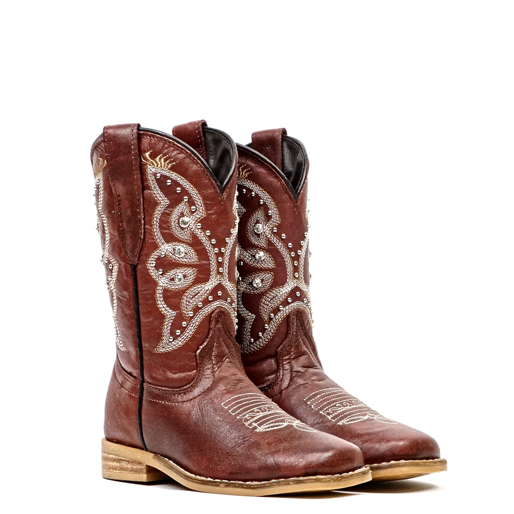 Blake Cognac - Punta Cuadrada - Botas para Niños