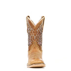 Ranch Tan Girl Boots - Slip-Resistant Sole - Square Toe (K718)