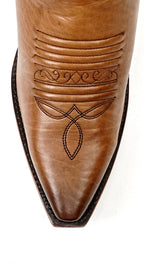 Bota Vaquera Alta Priscila Cleyton Tobacco - Punta Fina (E871)
