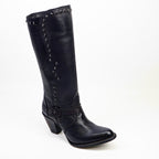 Denali Black - Tall Shaft - Round Toe