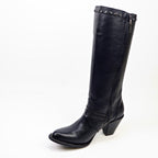 Denali Black - Tall Shaft - Round Toe