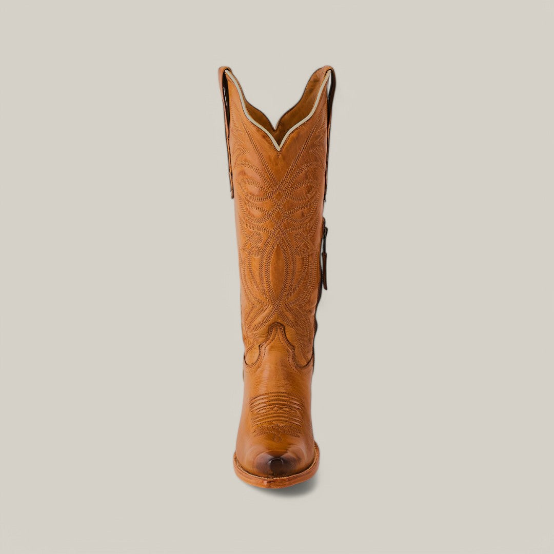 Kellie Clayton Gold Leather Sole - Caña alta - Punta afilada