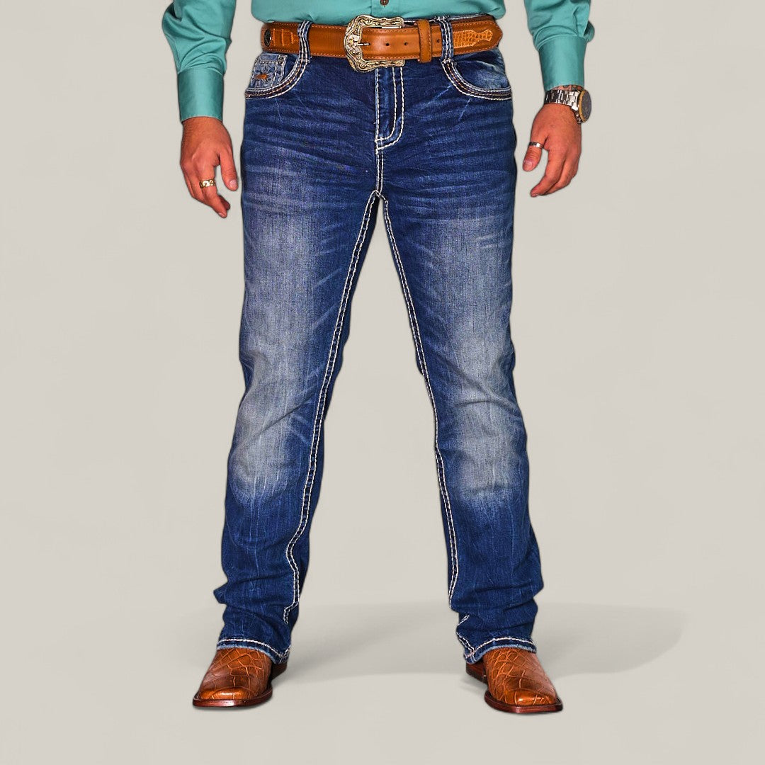 Mens Western Embroidered Jean - AM2281