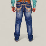 Mens Western Embroidered Jean - AM2281