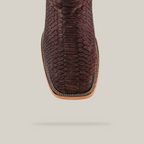 Exotic Python - Matte Brown - Square Toe