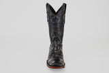Exotic American Alligator Hornback - Black - Square Toe
