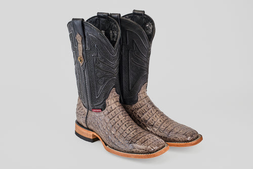 Exotic Caiman Horn Back - Serpentine - Square Toe