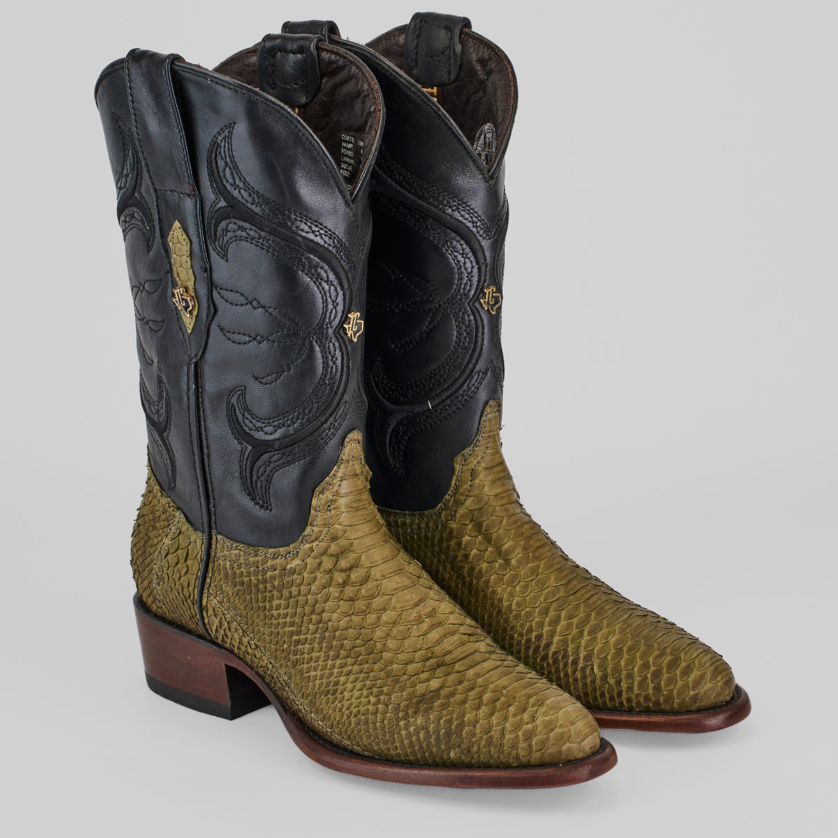 Tanner Jungle Exotic Python Roper Toe | Gomez Western Wear