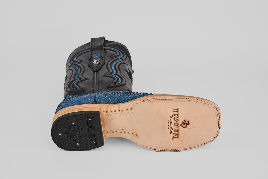 Tanner – Denim oscuro – Punta cuadrada