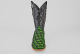 Exotic Pirarucu Fish - Swamp Green - Square Toe