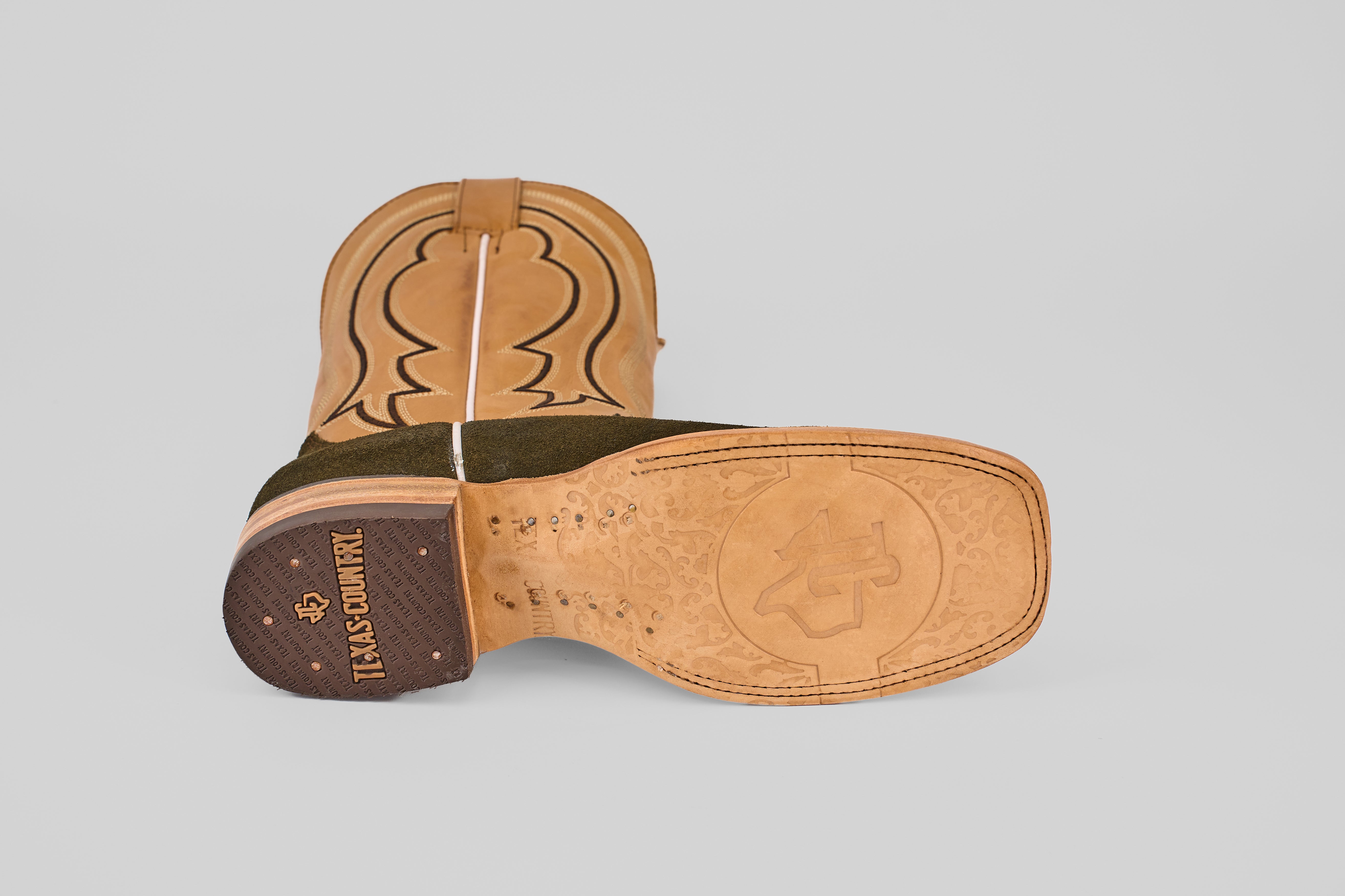 Prime Suede Green Olive - Square Toe – Gomez Western Wear