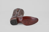 Exotic Caiman Hornback - Black Cherry - Round Toe
