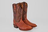 Exotic Caiman Hornback - Brandy - Round Toe