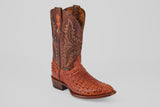 Exotic Caiman Hornback - Brandy - Round Toe