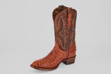 Exotic Caiman Hornback - Brandy - Round Toe