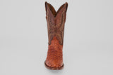 Exotic Caiman Hornback - Brandy - Round Toe