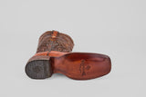 Exotic Caiman Hornback - Brandy - Rodeo Toe