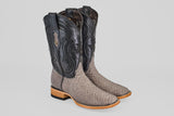 Tanner - Matte Gray - Square Toe