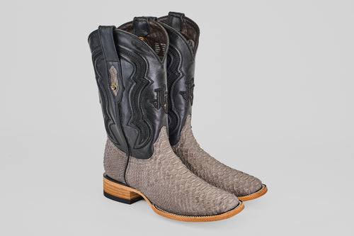 Tanner - Matte Gray - Square Toe