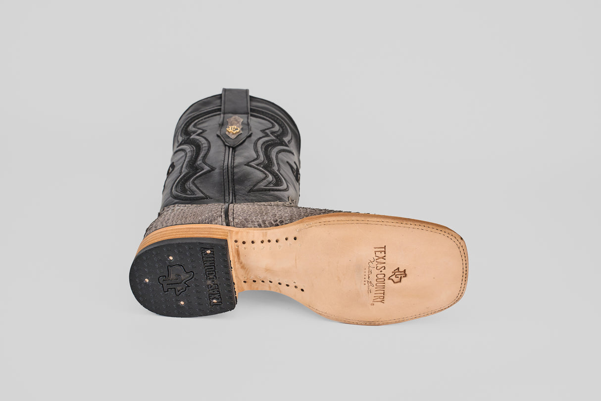 Tanner - Matte Gray - Square Toe