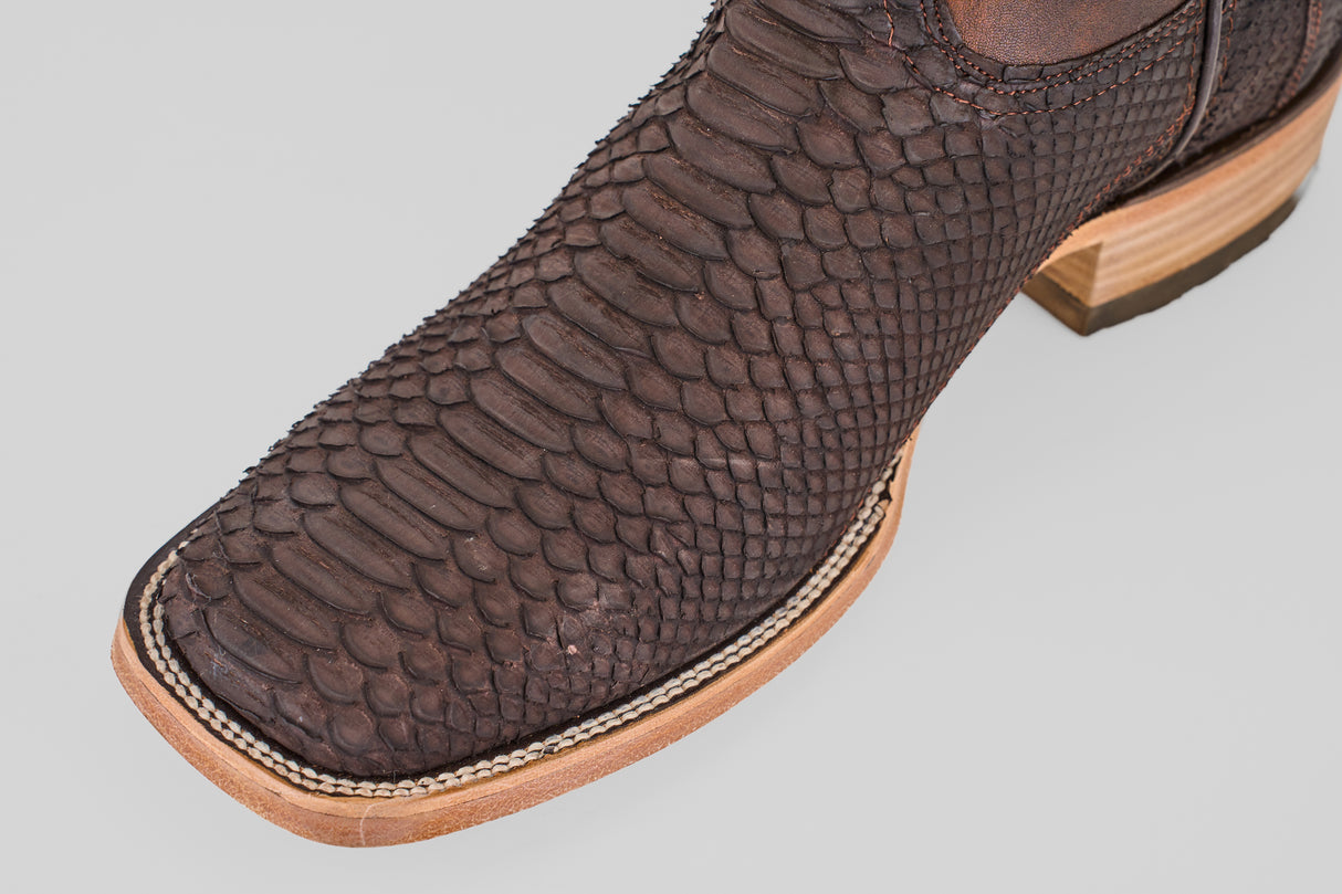 Tanner - Matte Brown - Square Toe