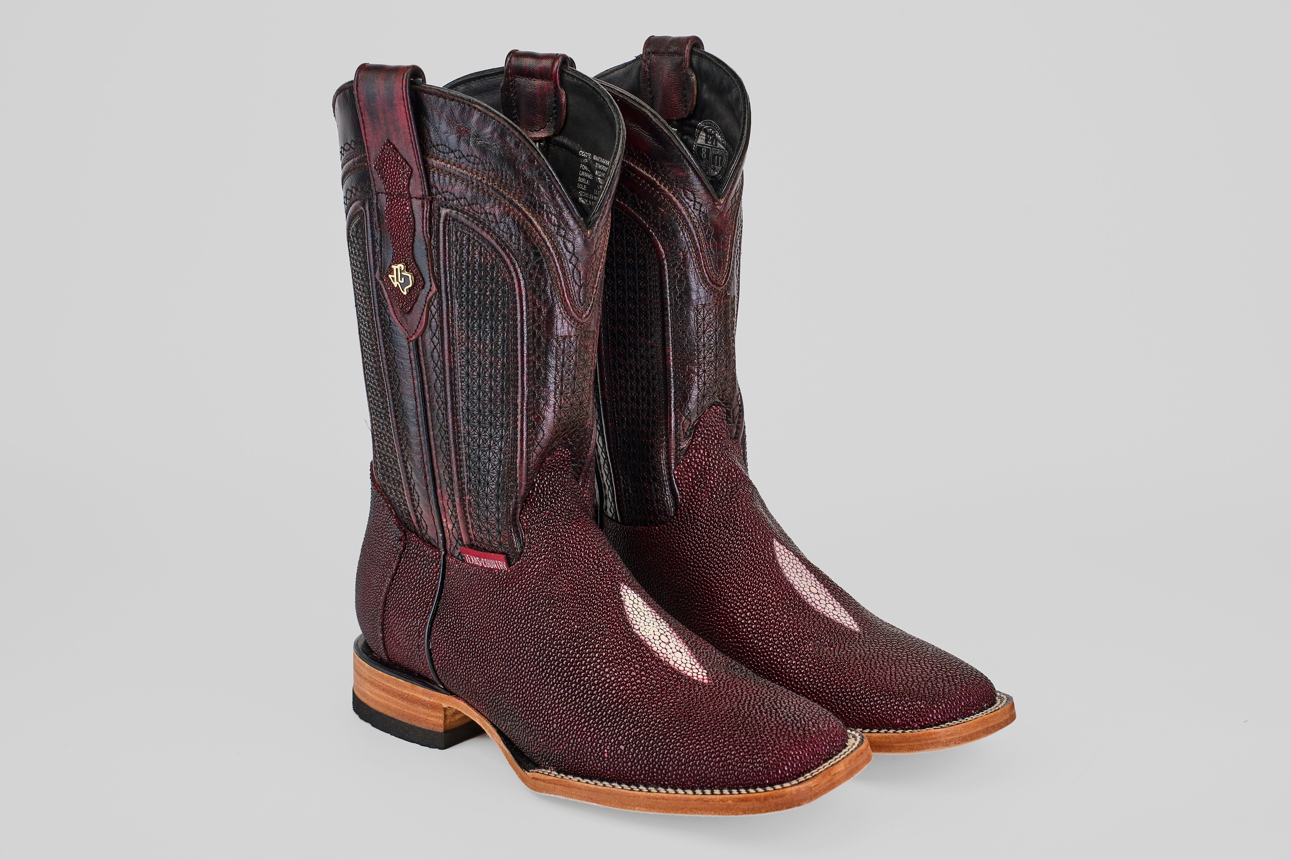 Ranger Wine Exotic Stingray Cowboy Boots – Square Toe| Gomez Ranger Wine Exotic Stingray Cowboy Boots – Square Toe| Gomez