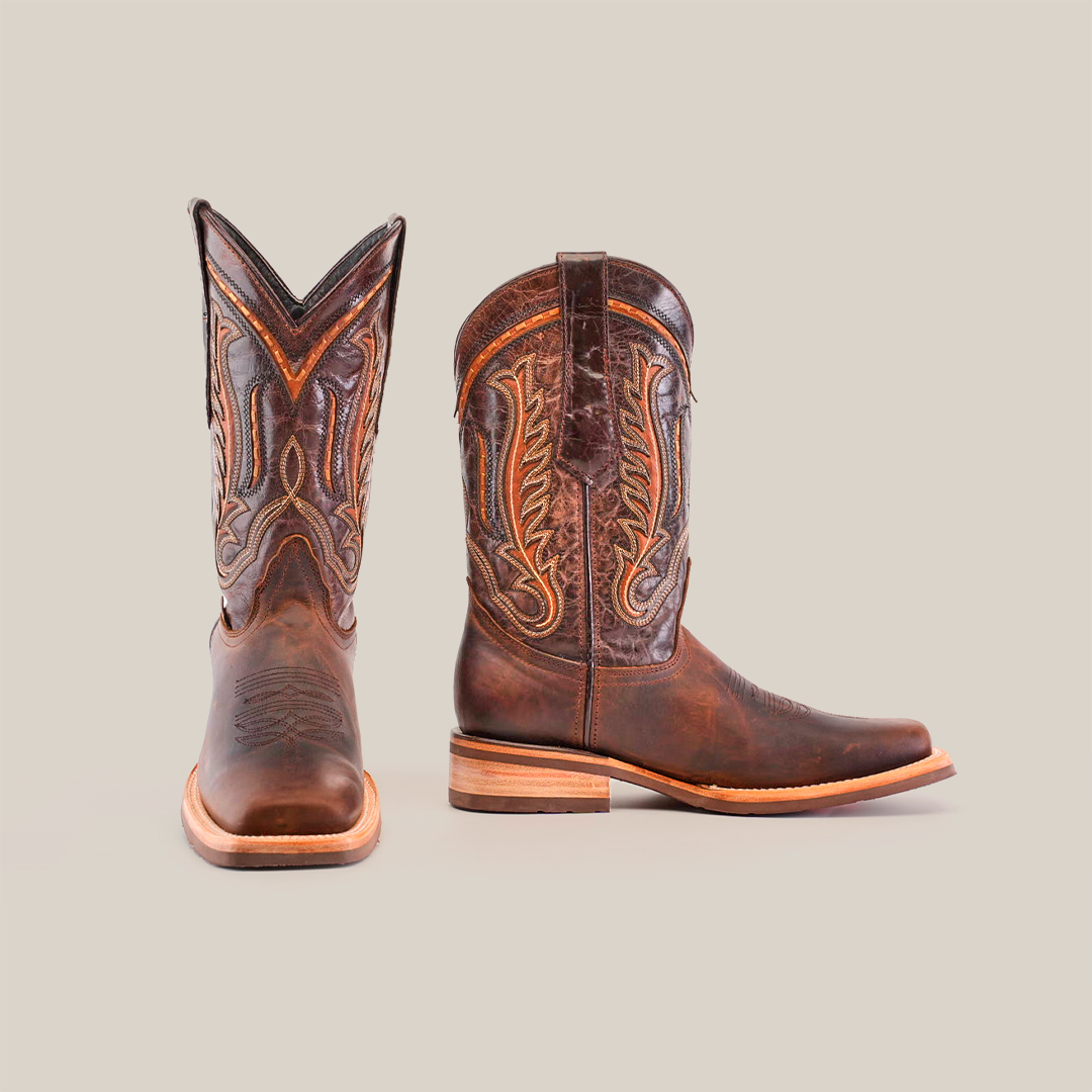 Azkar Tan Cowboy Boots- Slip-Resistant - Rodeo Toe (E28) – Gomez