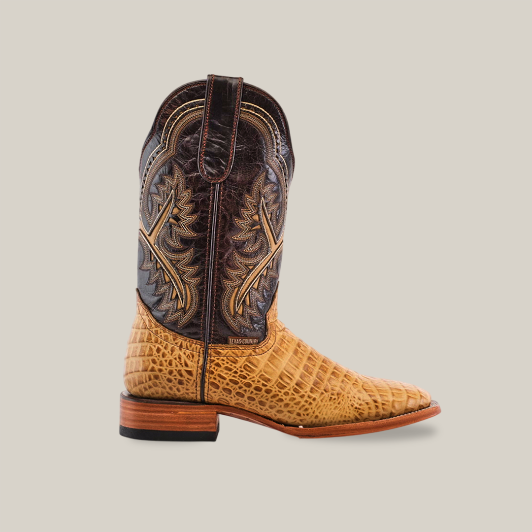 Caiman Belly Orix - Embossed Leather - Square Toe (E423) – Gomez
