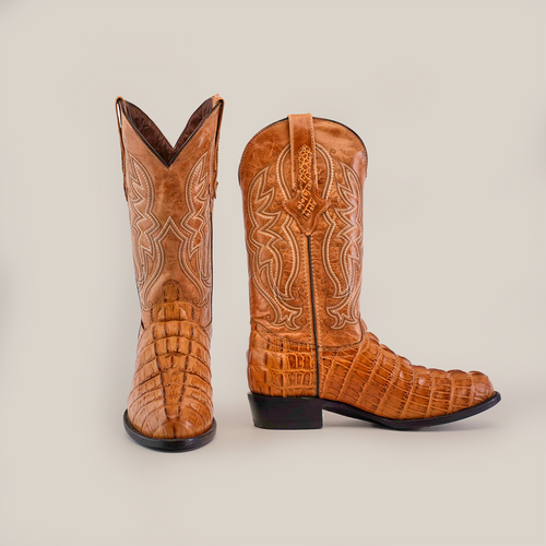 Crocodile Tail Orix - Embossed Leather - Round Toe (E437) – Gomez