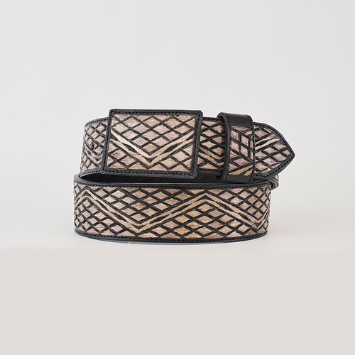 Artisanal Handmade Silver Belt Rombos