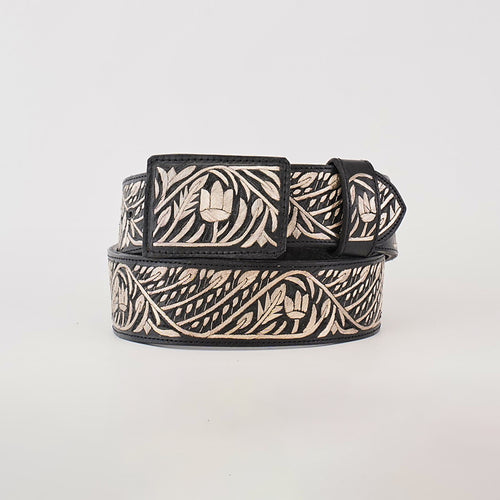 Artisanal Handmade Silver Belt Flowers Deluxe