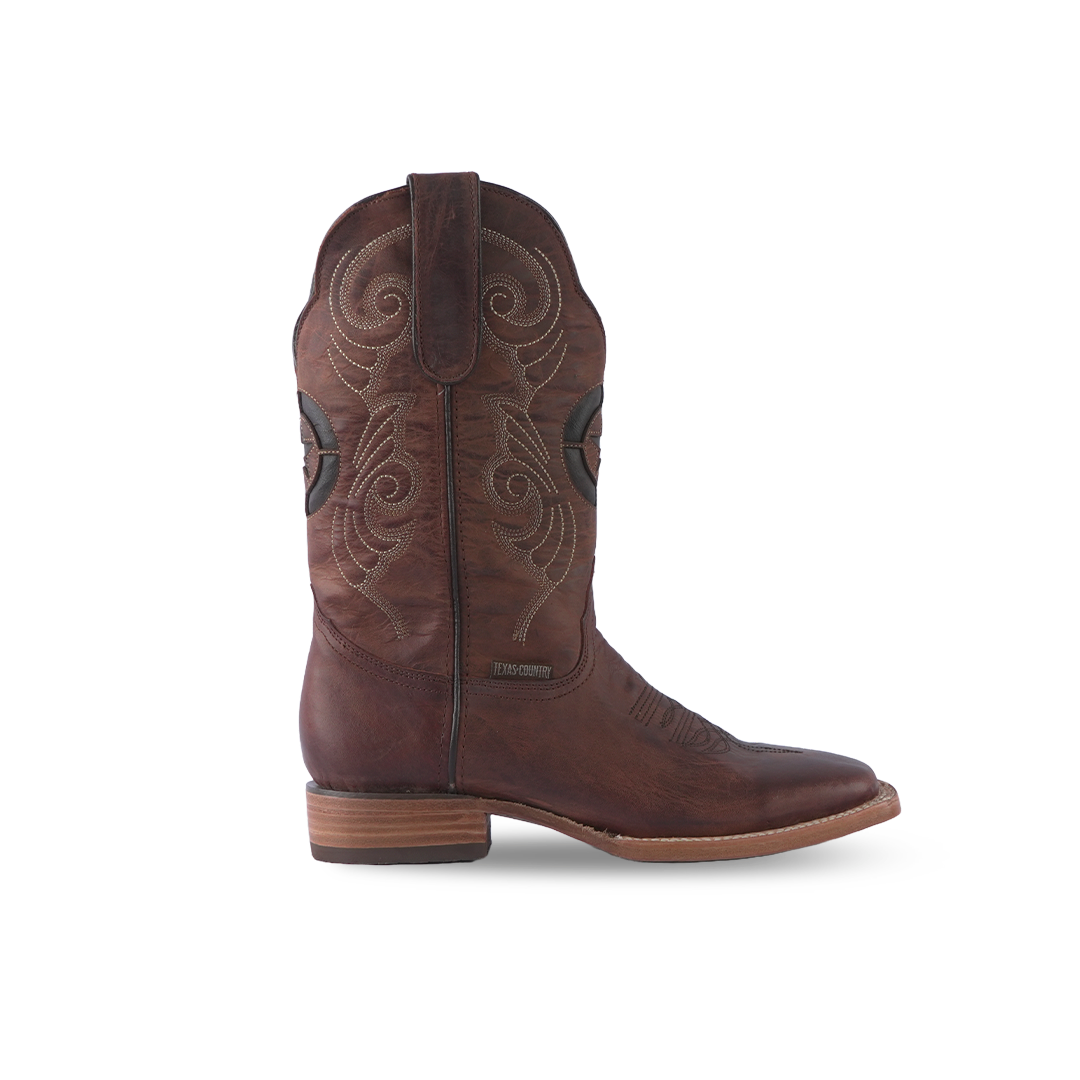 Texas Country Western Boot Fresno Shedron Square Toe E462