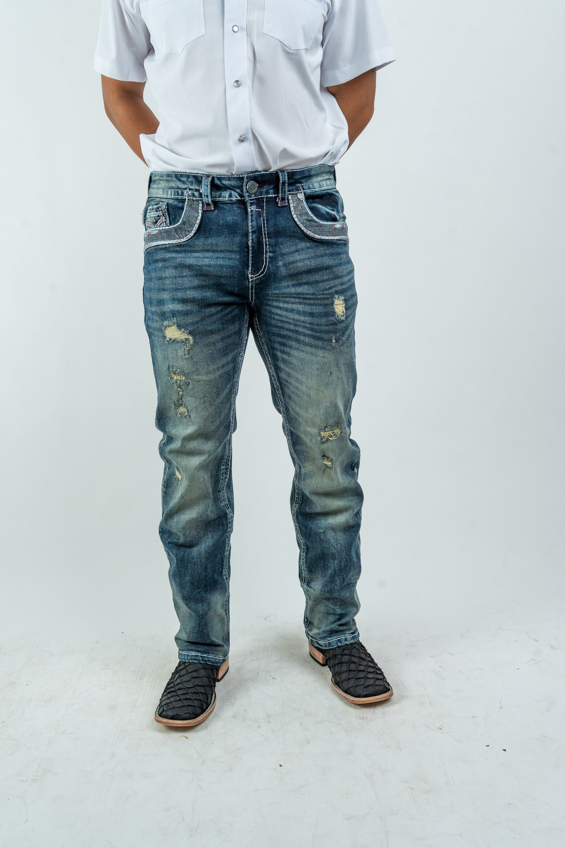 mens dress denim pants Men's Western Straight Fit Dark Blue Jeans (RS-015) Select Your Finish:Walnut Designed as a classic Shoes Dress Designs African Print