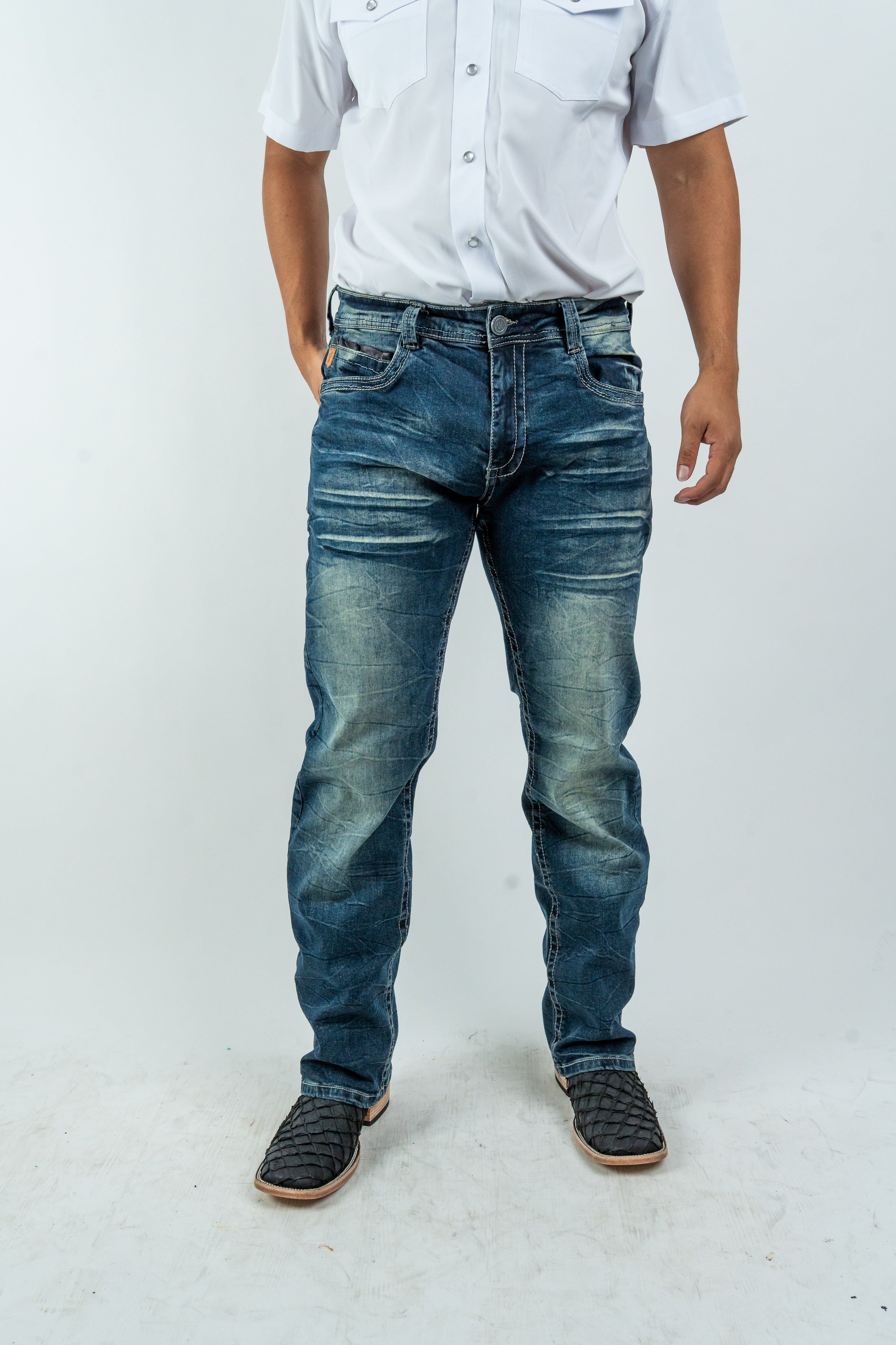 mens dress denim jeans Men's Western Boot Cut Dark Blue (RS-008) Color:Gold/Black honeymoon vacation dress fashion denim for men Adrianna Papell Women's V-Neck A legacy of quality