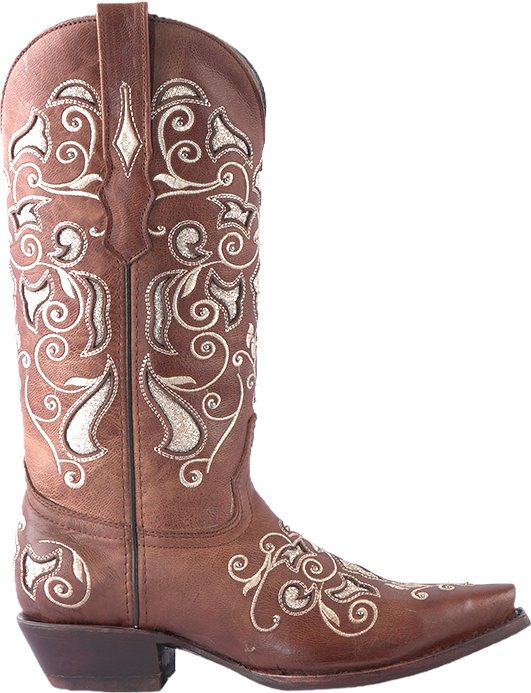 Texas Country Womens Western Boot Cater Tabaco Snip Toe E345