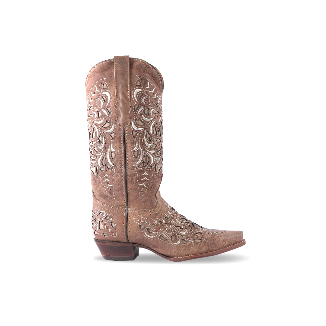 Texas Country Womens Western Boot Sierra Paja Retro Toe E353