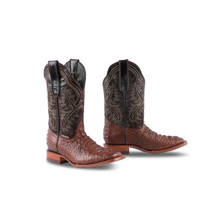 Texas Country Kids Boots Fuscus Choco E427 Square Toe