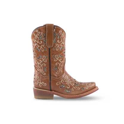 Texas Country Kids Western Girls Boots Alexa Laser Alessandria 314