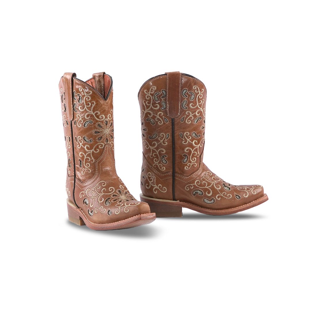 Texas Country Kids Western Girls Boots Alexa Laser Alessandria 314