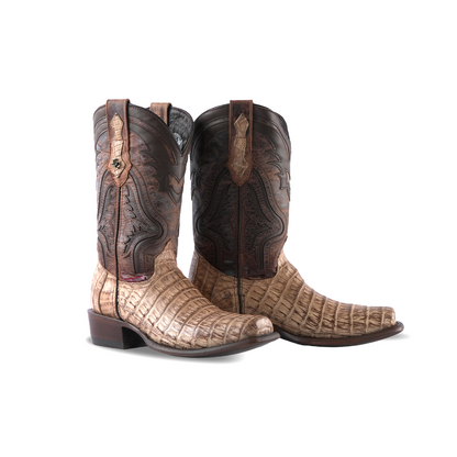 Texas Country Exotic Boot PS Caiman Belly Antique LN101